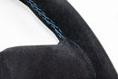 LAPTORR SPORT STEERING 320mm Black-Suede/Blue-Stripe