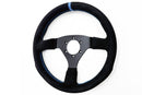 LAPTORR SPORT STEERING 320mm Black-Suede/Blue-Stripe