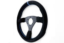 LAPTORR SPORT STEERING 320mm Black-Suede/Blue-Stripe