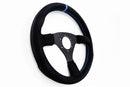 LAPTORR SPORT STEERING 320mm Black-Suede/Blue-Stripe
