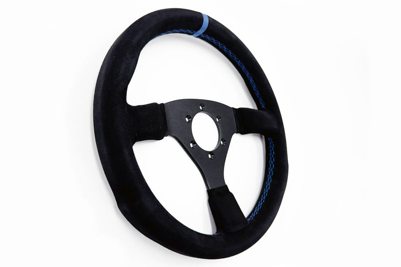 LAPTORR SPORT STEERING 320mm Black-Suede/Blue-Stripe – ASSIST-KYOTO